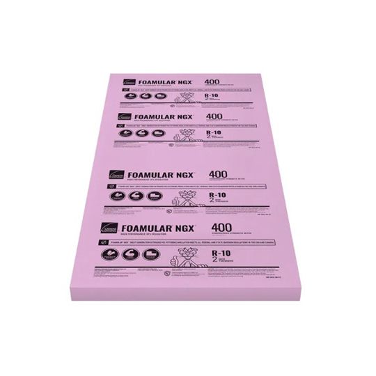 Owens Corning 3" x 4' x 8' FOAMULAR&reg; NGX&trade; 600 Extruded Polystyrene (XPS) Rigid Foam Insulation