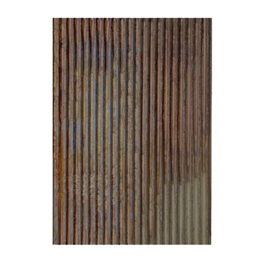 Dakota Tin 24" x 36" Colorado Corrugated Metal Wainscoting Pack of 5 Antique