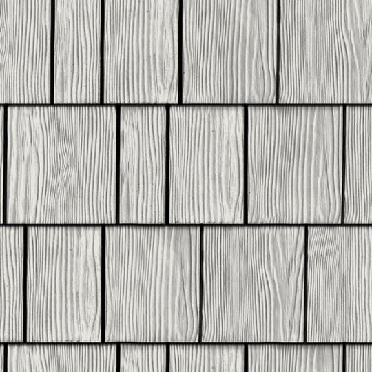 Allura 16" x 48" Straight Edge Random Square Fiber Cement Shakes - Traditional Linen