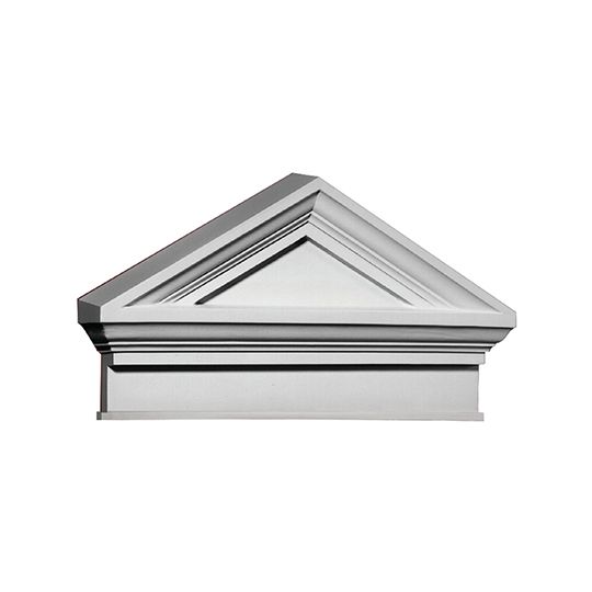 Fypon Molded Millwork 37-5/8" x 20-1/2" Combination Peaked Cap Pediment