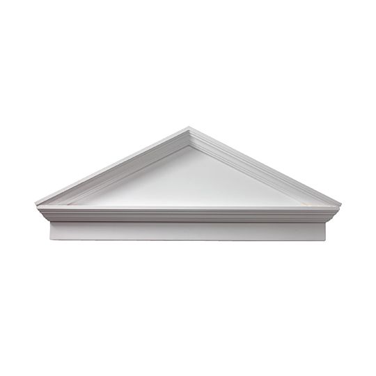 Fypon Molded Millwork 75" x 26-1/4" Combination Peaked Cap Pediment