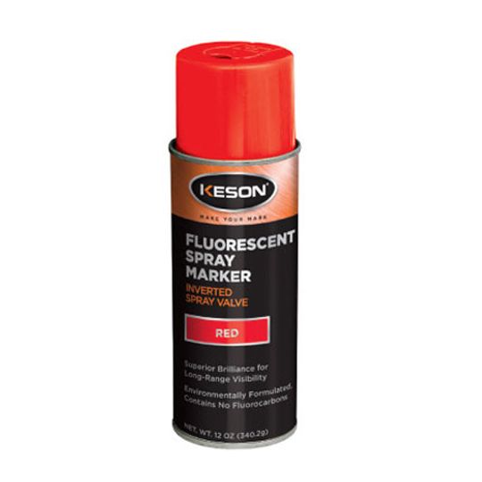 Keson Ultra-Mark&trade; Flourescent Marking Spray Paint - 20 Oz. Inverted Can Green