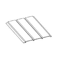 Klauer Manufacturing Company 12" x 12' Aluminum Solid Soffit Panel