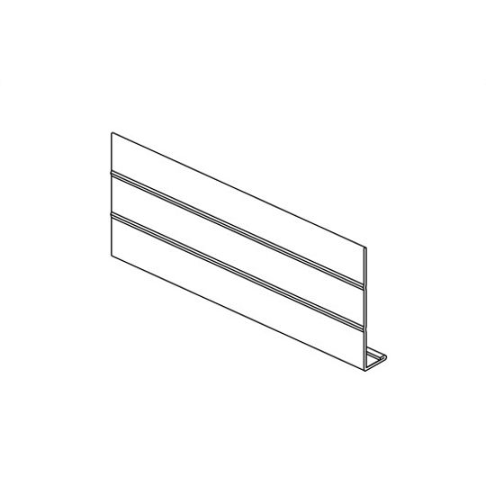 Klauer Manufacturing Company .024" x 6" x 12' Ribbed Aluminum Fascia Snow White