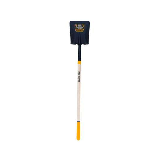 True Temper 57" Square Point Forged Steel Transfer Shovel, Hardwood Handle, Comfort Step, Cushion End Grip