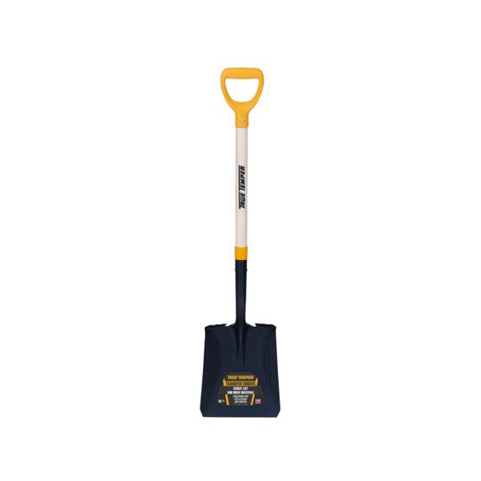 True Temper 42-1/2" Square Point Forged Steel Transfer Shovel, Hardwood Handle, Comfort Step, D-Grip