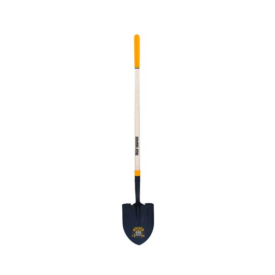 True Temper 57" Round Point Forged Steel Transfer Shovel, Hardwood Handle, Comfort Step, Cushion End Grip