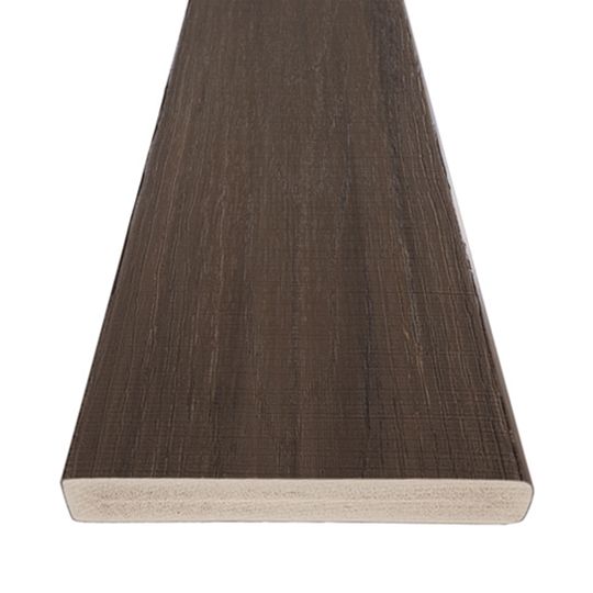 Azek 1/2" x 11-3/4" x 12' Landmark&trade; Collection Fascia Board American Walnut