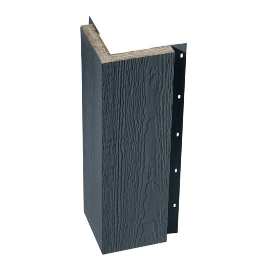 Wausau Supply 5/4" x 6" x 10' Diamond Kote&reg; Woodgrain Outside Corner Panel with Nail Fin Cascade