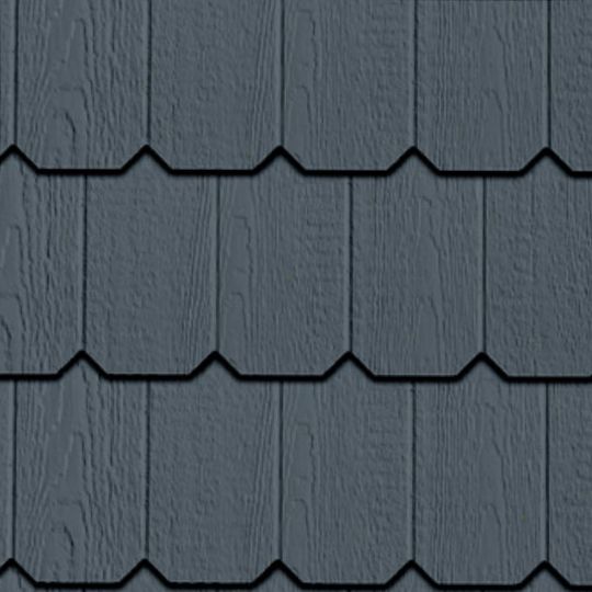 Wausau Supply 3/8" x 12" x 4' Diamond Kote&reg; Octagon Shake Siding Panel Cascade