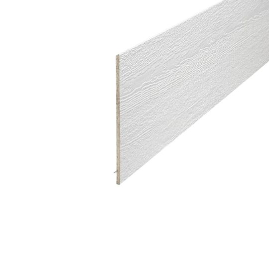 Wausau Supply 3/8" x 12" x 16' Diamond Kote&reg; Woodgrain RigidStack&trade; Lap Siding White