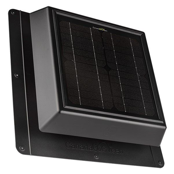 4Seasons 10 Watt Solar Attic Vent Black