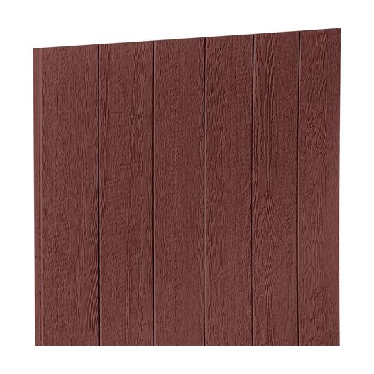 Wausau Supply 3/8" x 4' x 9' Diamond Kote&reg; Cedar Panel with 8" On-Center Spacing Bordeaux