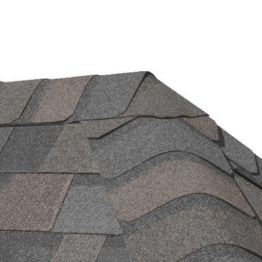 CertainTeed Roofing 12" x 36" Shadow Ridge&reg; AR Hip & Ridge Accessory Shingles (English) Weathered Wood